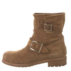 Jimmy Choo Suede Moto Boots